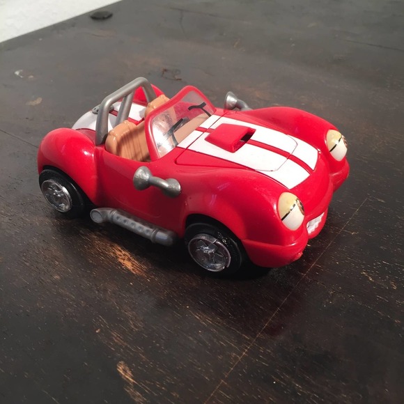 Red Sports Car Action Figure Toy - Picture 4 of 7